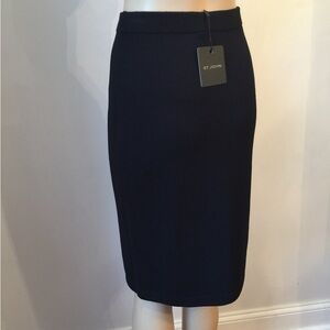 St. John Classic Black Pencil Skirt